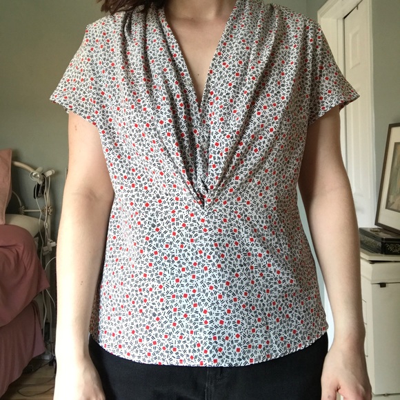 Vintage button down with funky pattern - Picture 5 of 10